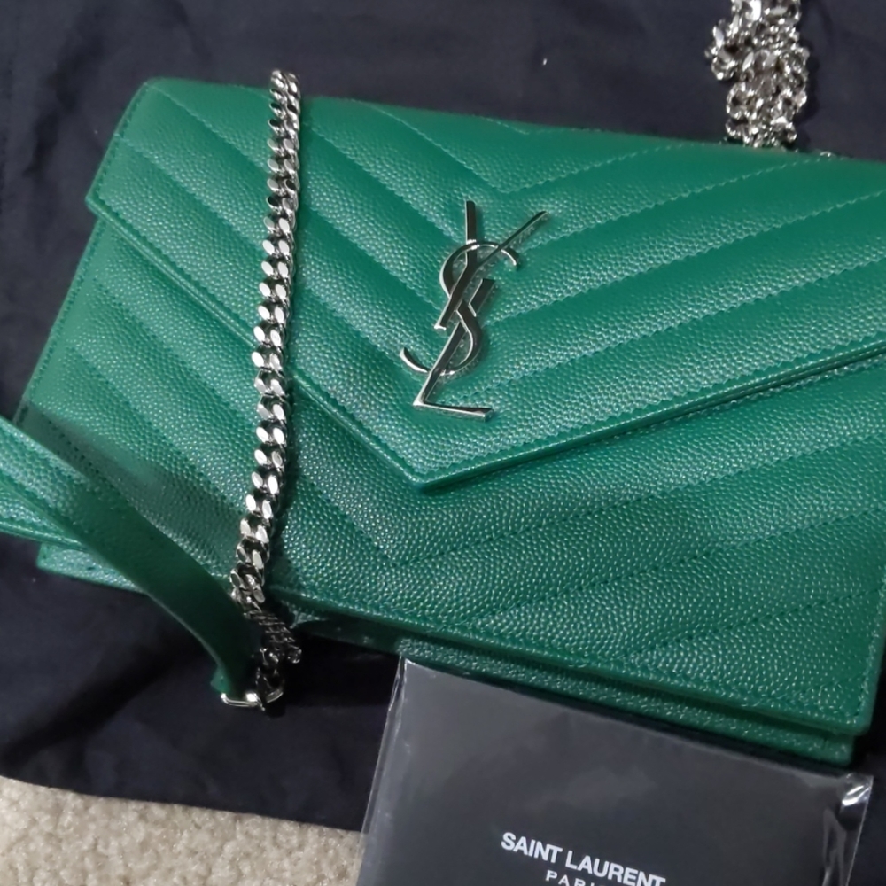 Brand New Saint Laurent Chain Wallet Monogram - Picture 6 of 7